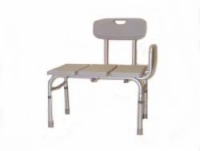 Bath Bench Composite W/ Back - Knock-Down - Retail - Carex